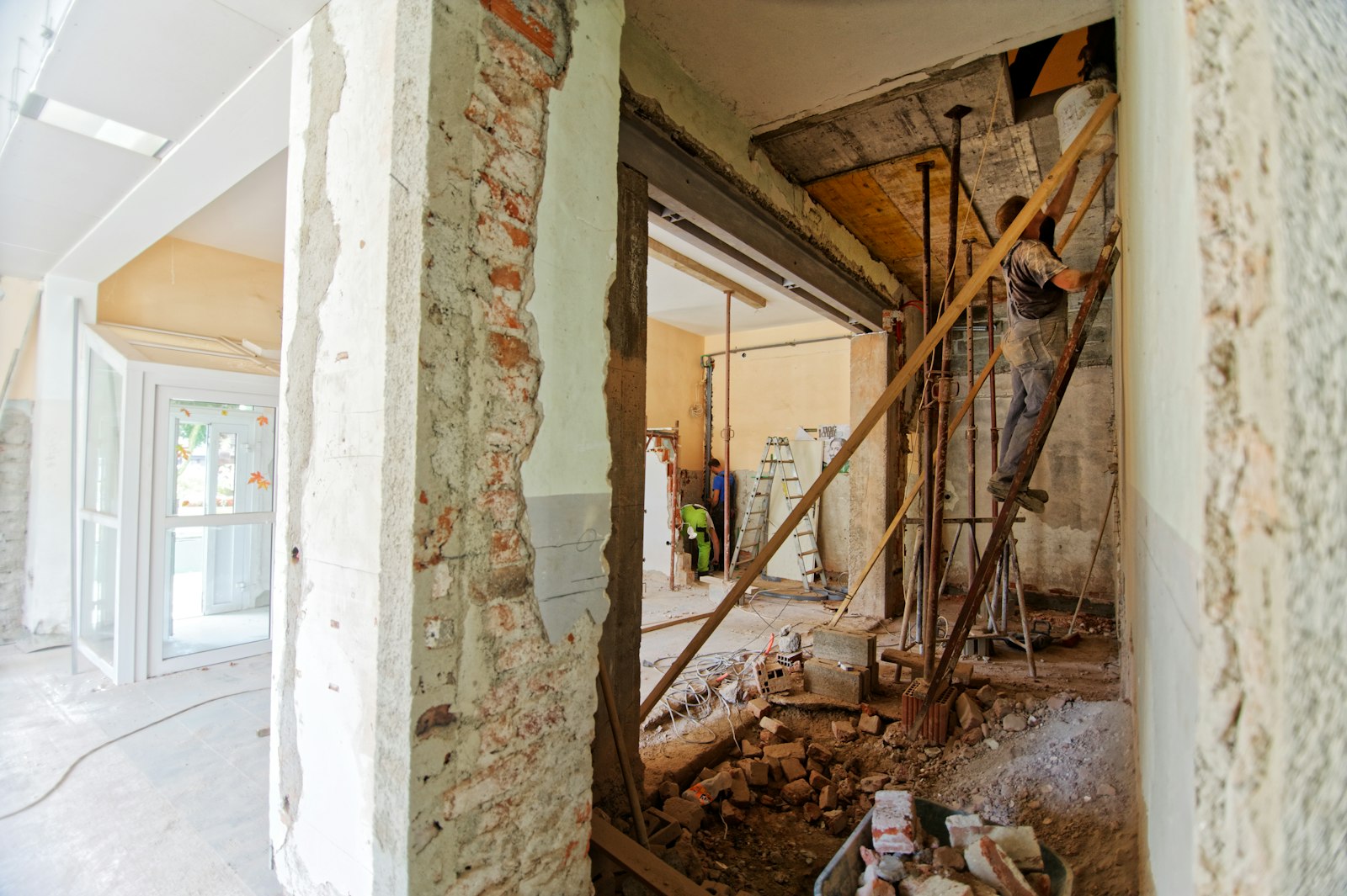 Before: gutted room